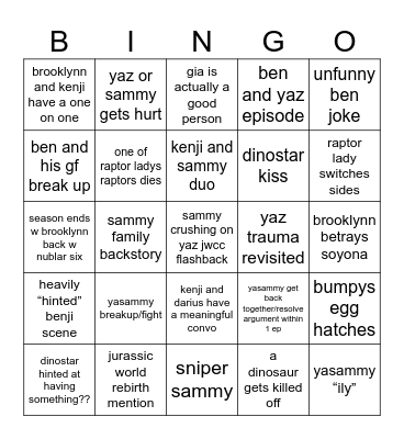 jwcc s3 Bingo Card