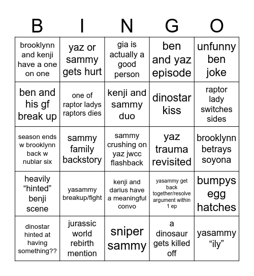 jwcc s3 Bingo Card