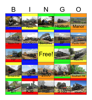 Loud and Deafening Whistles-Past to the Present Bingo Card