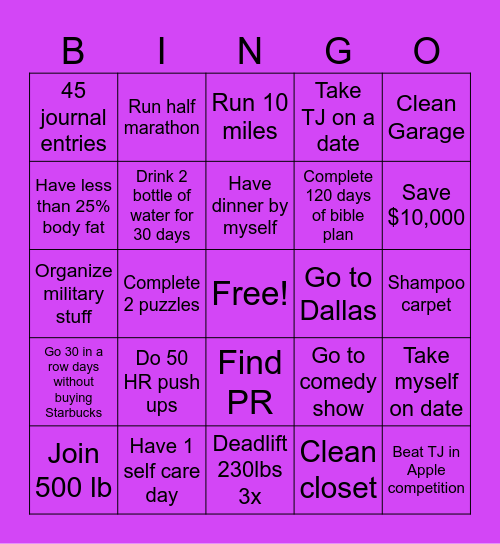 KIWANIN 2025 2nd QTR Bingo Card