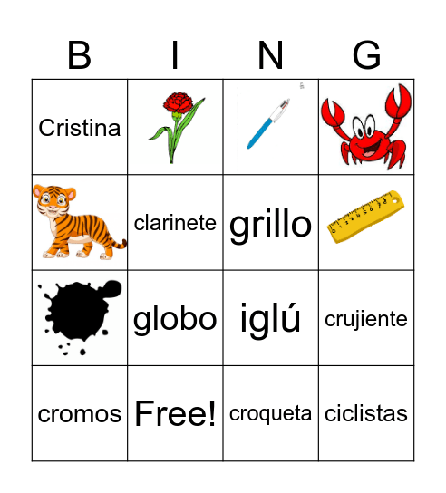 Trabadas Bingo Card