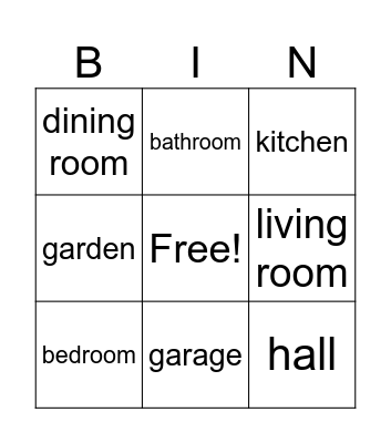 House Bingo Card