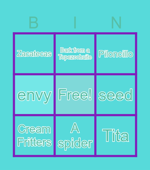 OCTOBER CHAPTER 10 Bingo Card