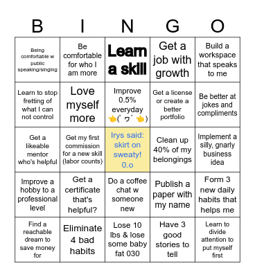 2025 Summer Slay Bingo Card