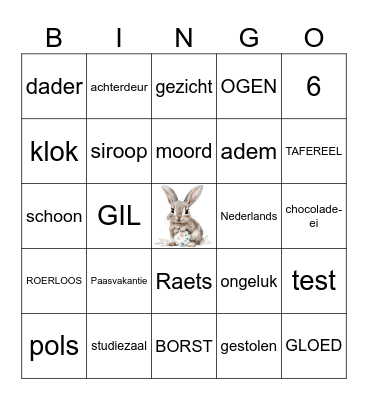 PASEN Bingo Card