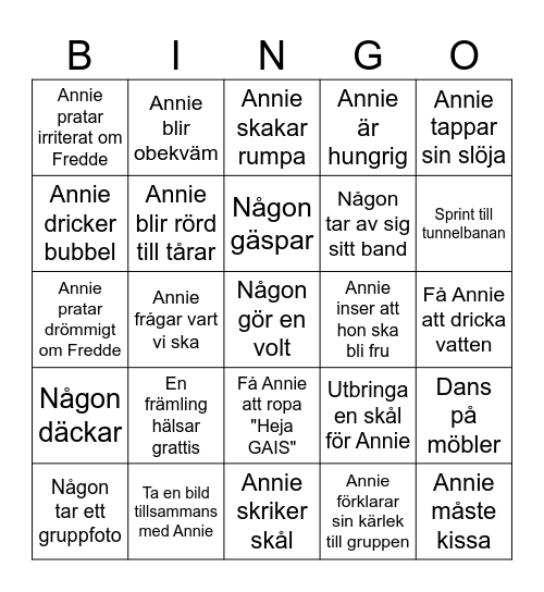 Annies Möhippa Bingo Card