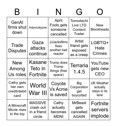NerdyPersBSKY Q2 2025 Bingo Card