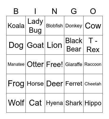Candy Bingo Card
