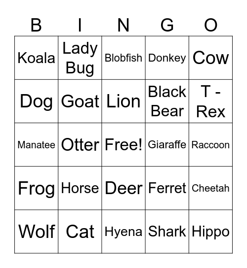 Candy Bingo Card