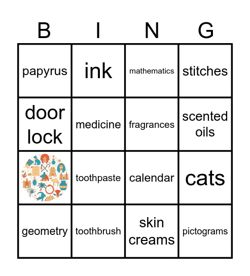 The Egyptian rock! Bingo Card