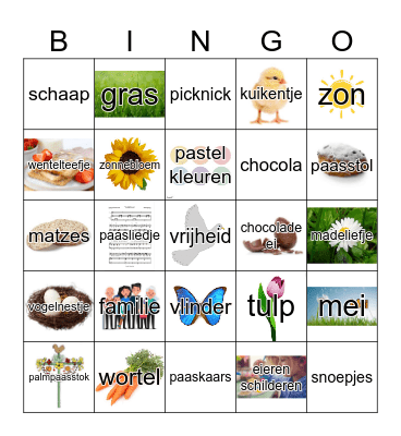 Easter bingo Card