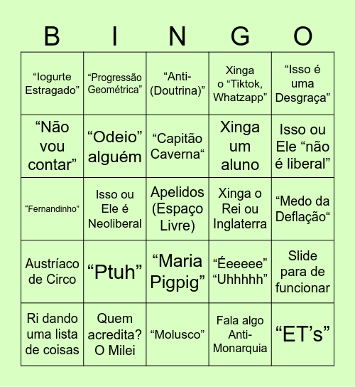 Econobingo Card