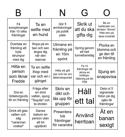 Annies Möhippa - Brudens Bricka Bingo Card
