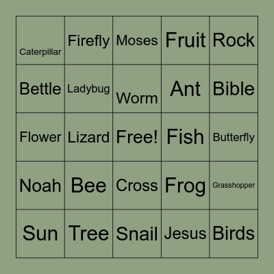 West Tennessee Kids Rally 2025 Bingo Card