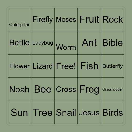 West Tennessee Kids Rally 2025 Bingo Card