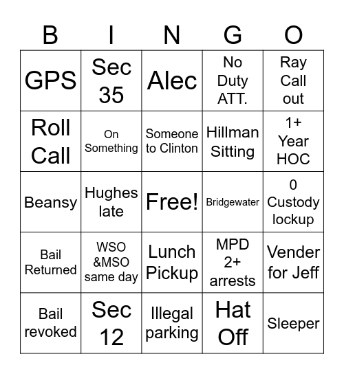 April Bingo Card