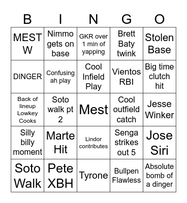 Untitled Bing Bingo Card