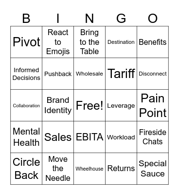 "All" Voices 4-2-25 Bingo Card