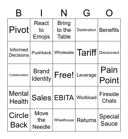 "All" Voices 4-2-25 Bingo Card