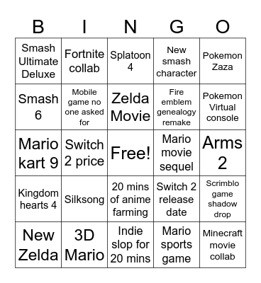 Direct Bingo Card