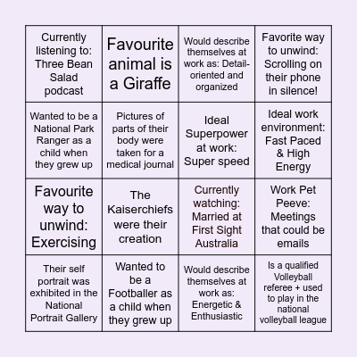 SP&C Day Card 2 Bingo Card