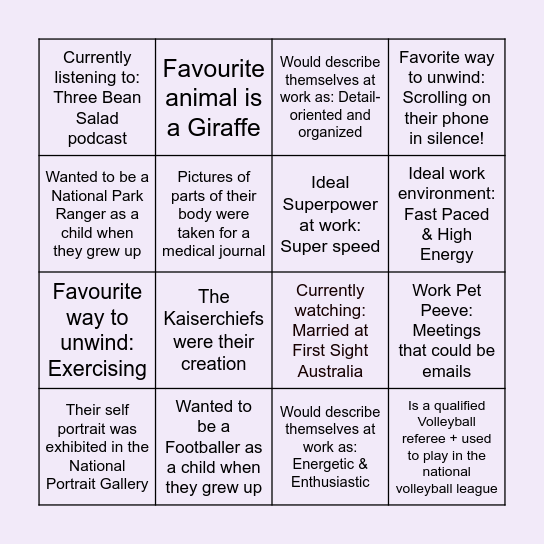 SP&C Day Card 2 Bingo Card
