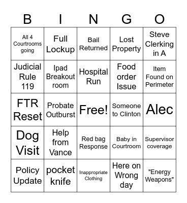 Bingo Card