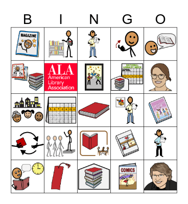National Library Week Bingo Card