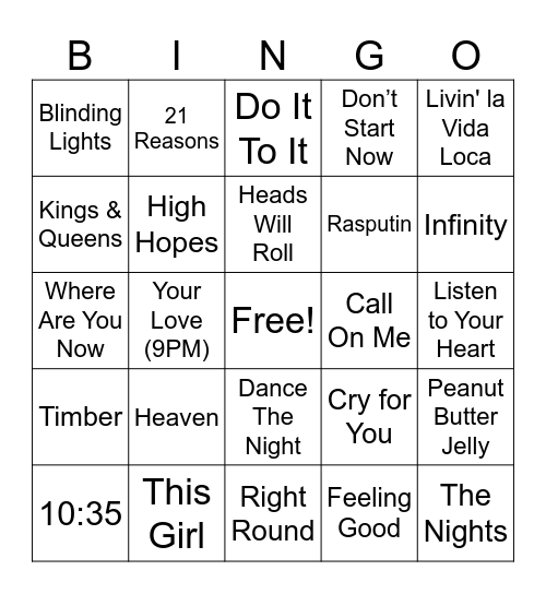12 MB Round 4 Bingo Card