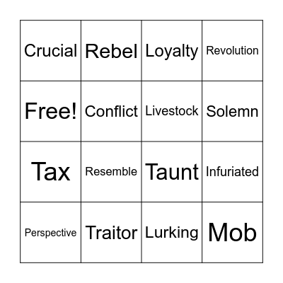 Module 3 Bingo Card