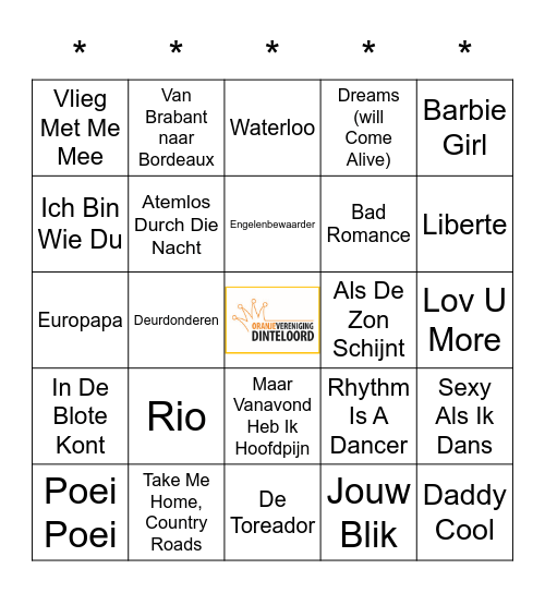 SWiNGO! 2025 Bingo Card