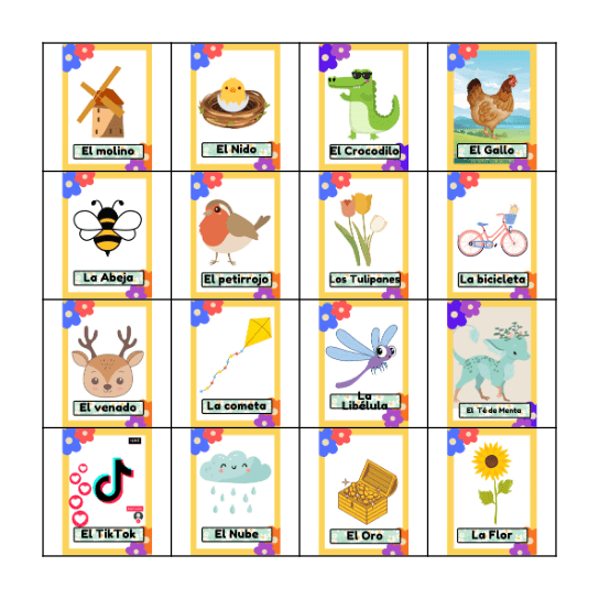 Spring-tería Bingo Card