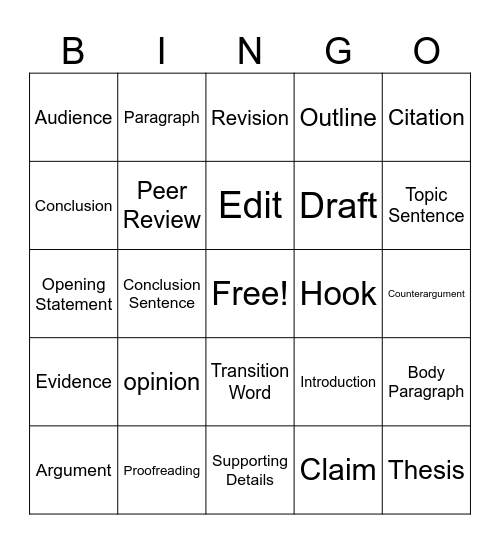Bingo Card