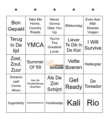 SWiNGO! Bingo Card