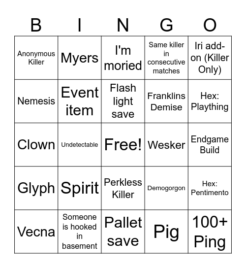 Enxiaty_'s Survivor Bingo Card