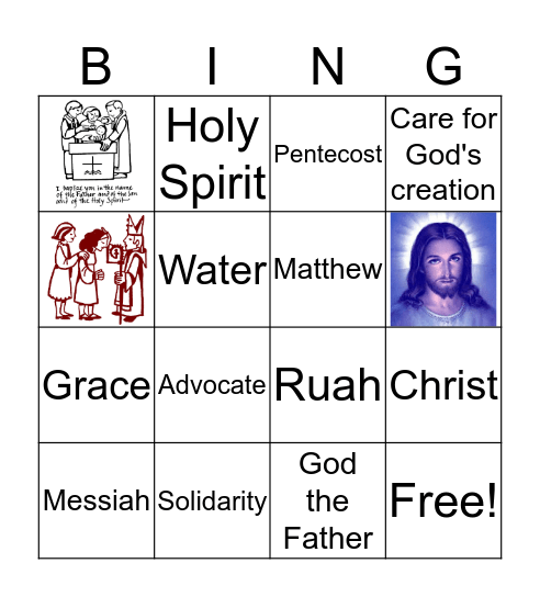 Confirmed in the Spirit Bingo Card