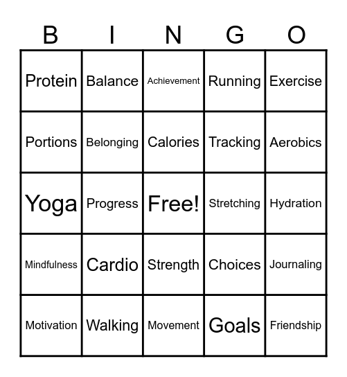 TOPS BINGO Card