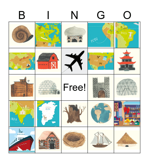 Travel Bingo Card