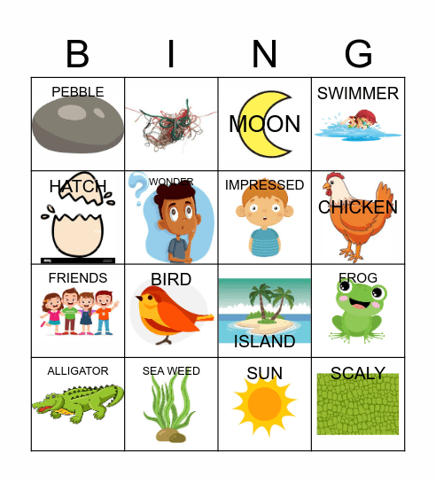 An Extraordinary Egg Bingo Card