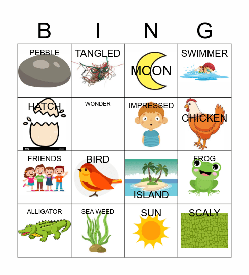 An Extraordinary Egg Bingo Card