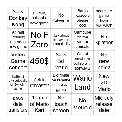 Bingo Card