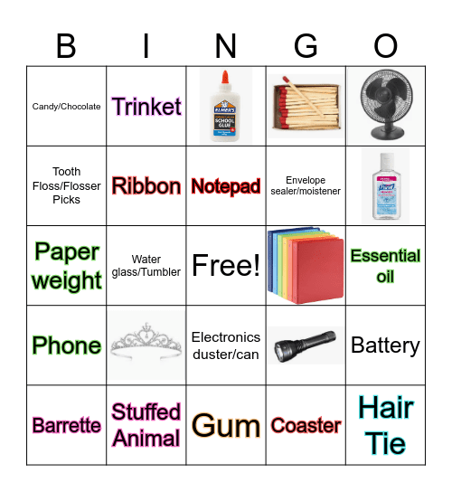 Scavenger Hunt Bingo Card