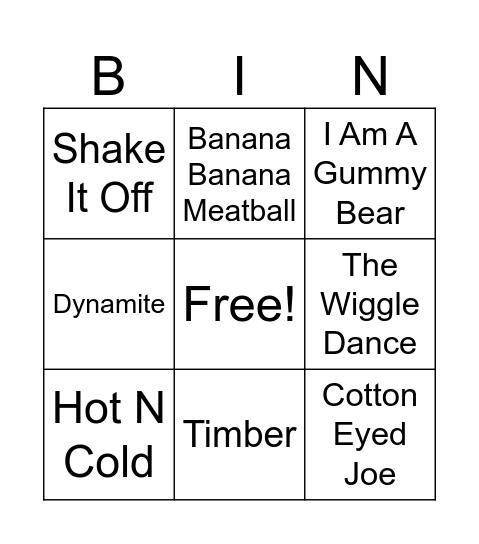 Wake Up Shake Up! Bingo Card