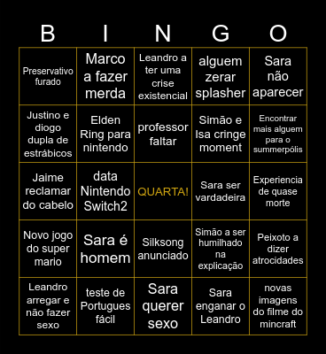 QUARTA BINGO Card