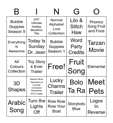 2008-2025 Bingo Card