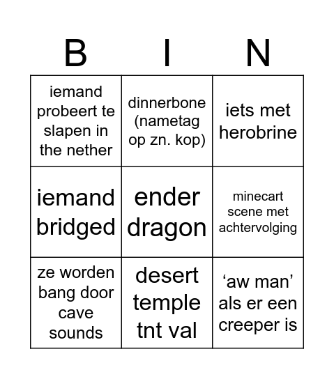 Bingo Card