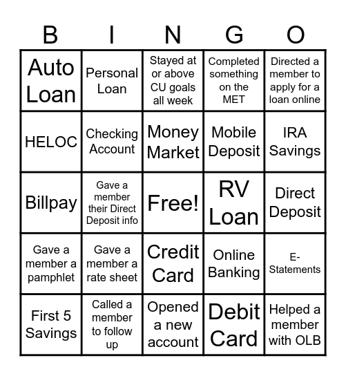 MET Bingo! Bingo Card