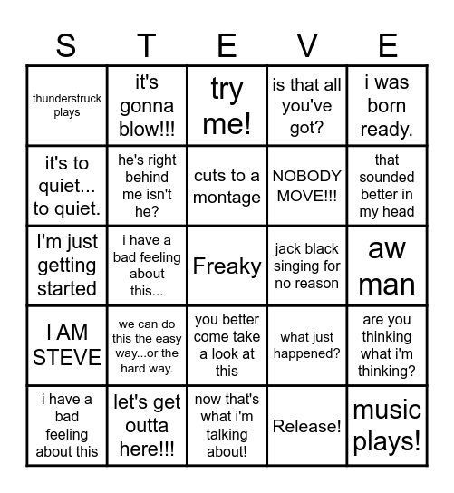 Grey Bingo Card