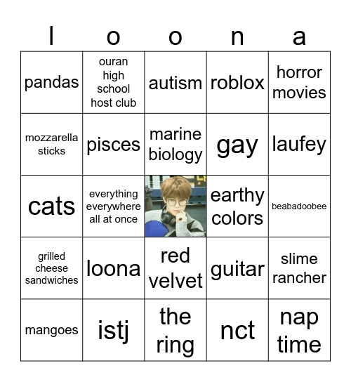 tao bingo Card