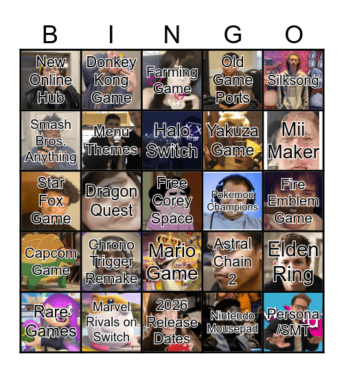 Jutcord Direct Bingo Card